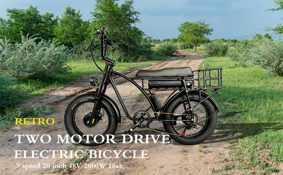 SLMRO E5 PLUS 2000W City & Mountain Electric Bike with Fat Tires