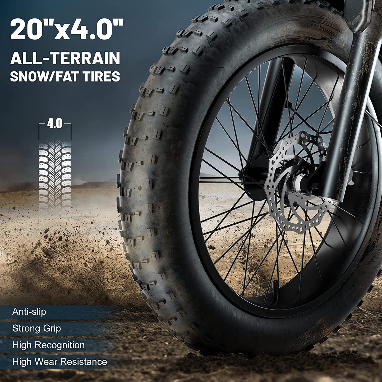 SLMRO E5 PLUS 2000W City & Mountain Electric Bike with Fat Tires