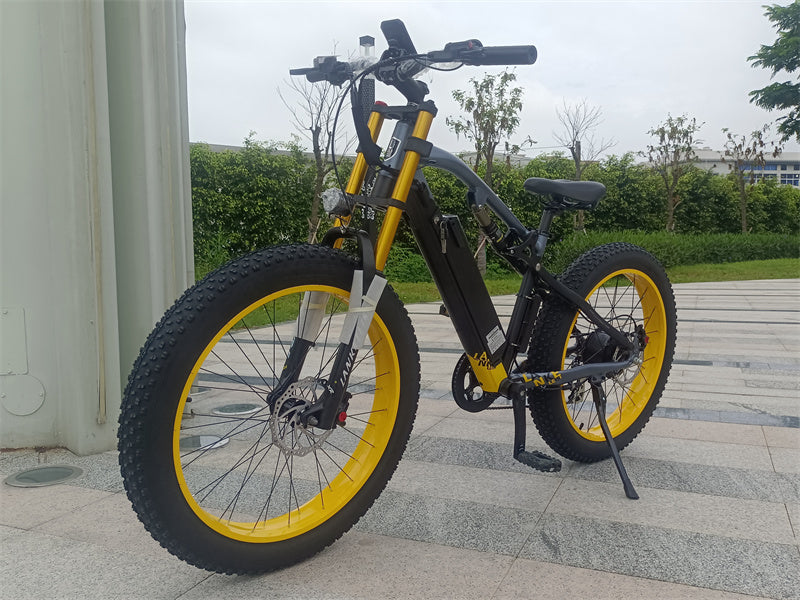 Lankeleisi RV700 1000W Full Suspension Electric Mountain Bike with 26" with Fat Tires