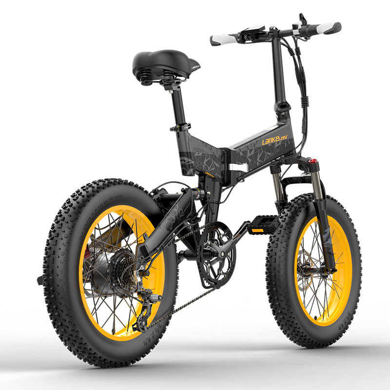 Lankeleisi X3000 Plus 1000W Foldable Mountain Electric Bike with 20" Fat Tires