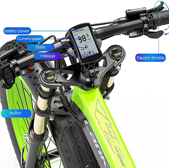 Lankeleisi XT750 Plus 1000W Foldable Mountain Electric Bike with 26" Fat Tires