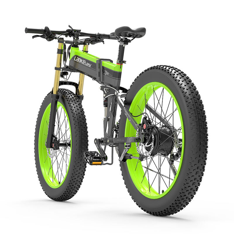 Lankeleisi XT750 Plus 1000W Foldable Mountain Electric Bike with 26" Fat Tires