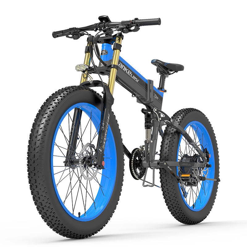 Lankeleisi XT750 Plus 1000W Foldable Mountain Electric Bike with 26" Fat Tires
