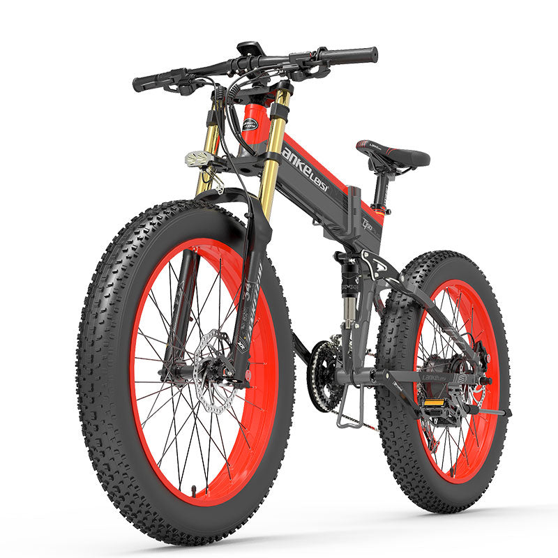 Lankeleisi XT750 Plus 1000W Foldable Mountain Electric Bike with 26" Fat Tires