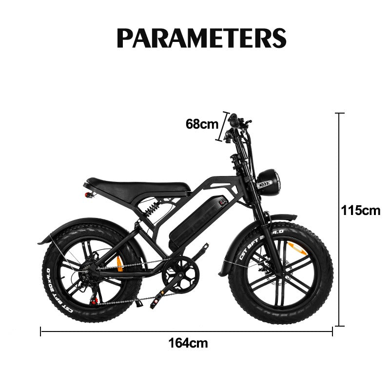 Qmwheel V20 1000W Electric Bike - A Powerful electric bicycle with 20-Inch Fat Tires