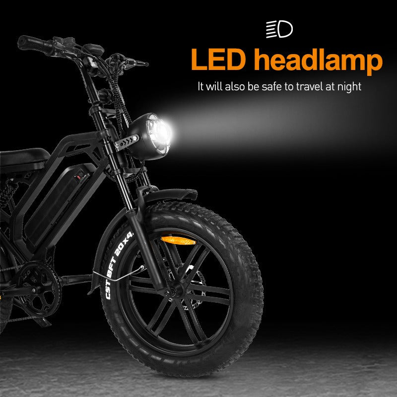 Qmwheel V20 1000W Electric Bike - A Powerful electric bicycle with 20-Inch Fat Tires
