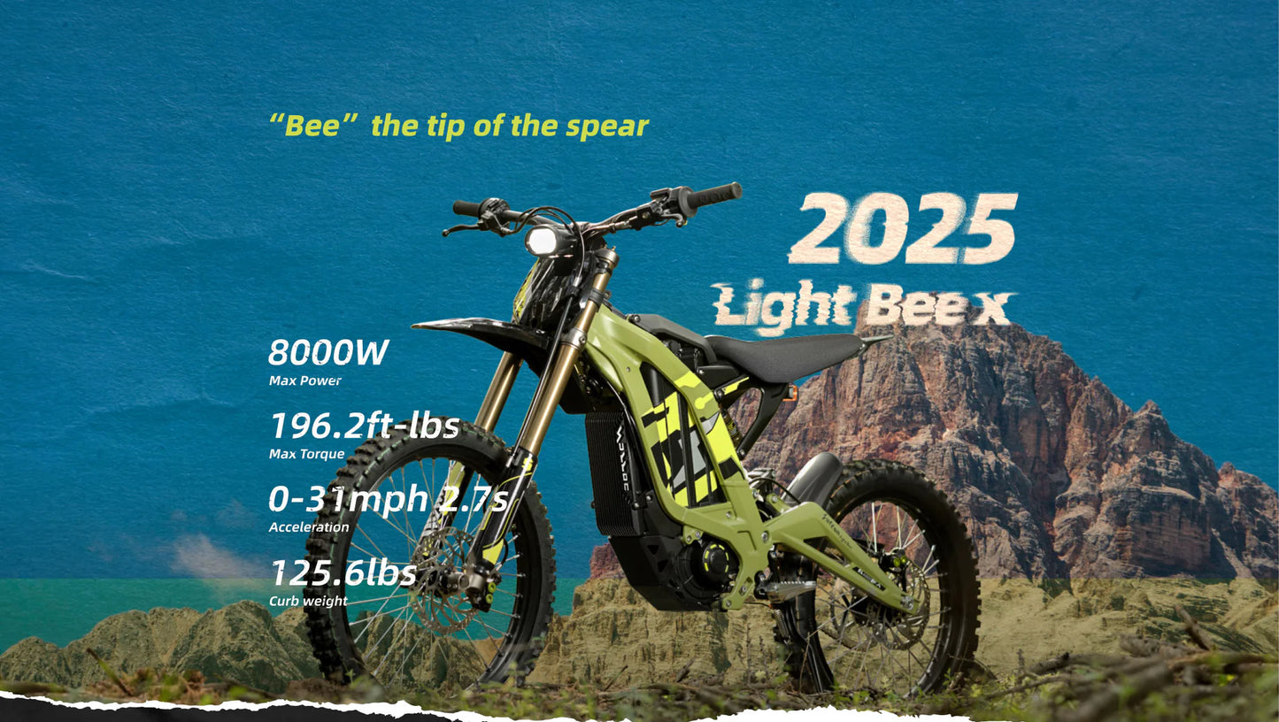 2025 Surron LIGHT BEE X 8000W Off-Road Electric Bike
