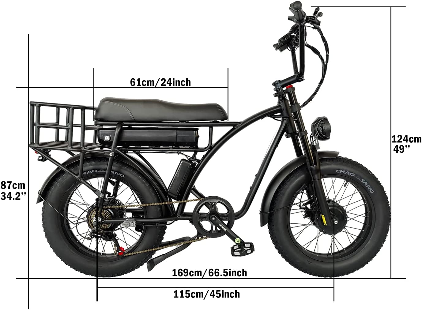 SLMRO E5 PLUS 2000W City & Mountain Electric Bike with Fat Tires