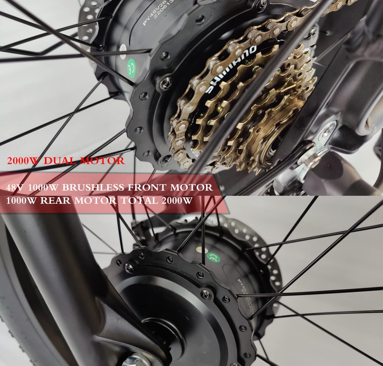 SLMRO E5 PLUS 2000W City & Mountain Electric Bike with Fat Tires
