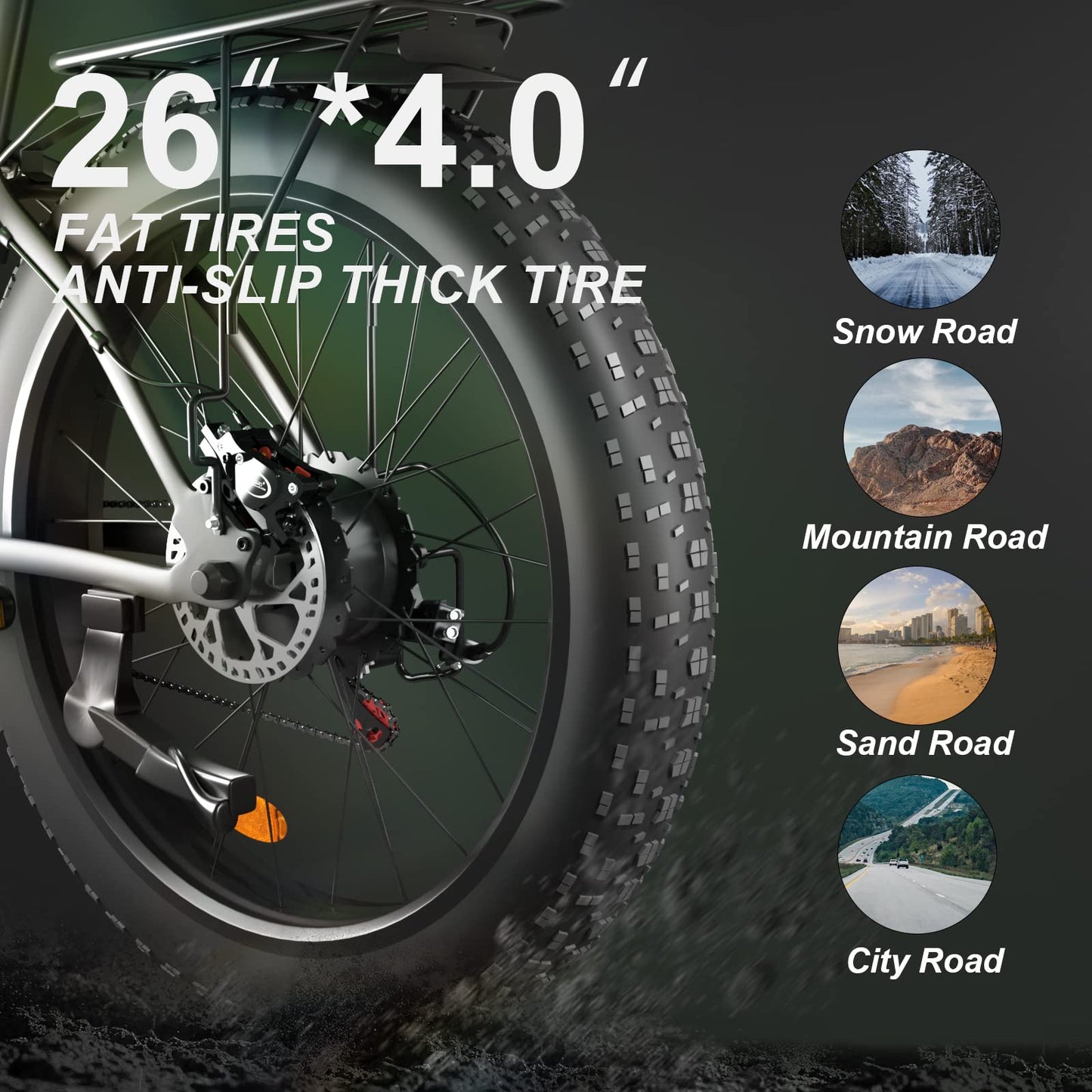 SLMRO XDC600 PLUS 2000W City & Mountain Electric Bicycle with Fat Tires