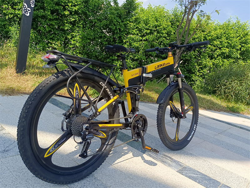 Lankeleisi XT750 Sport Version 500W Foldable Mountain Electric Bike with 26" Fat Tires - Pre-order