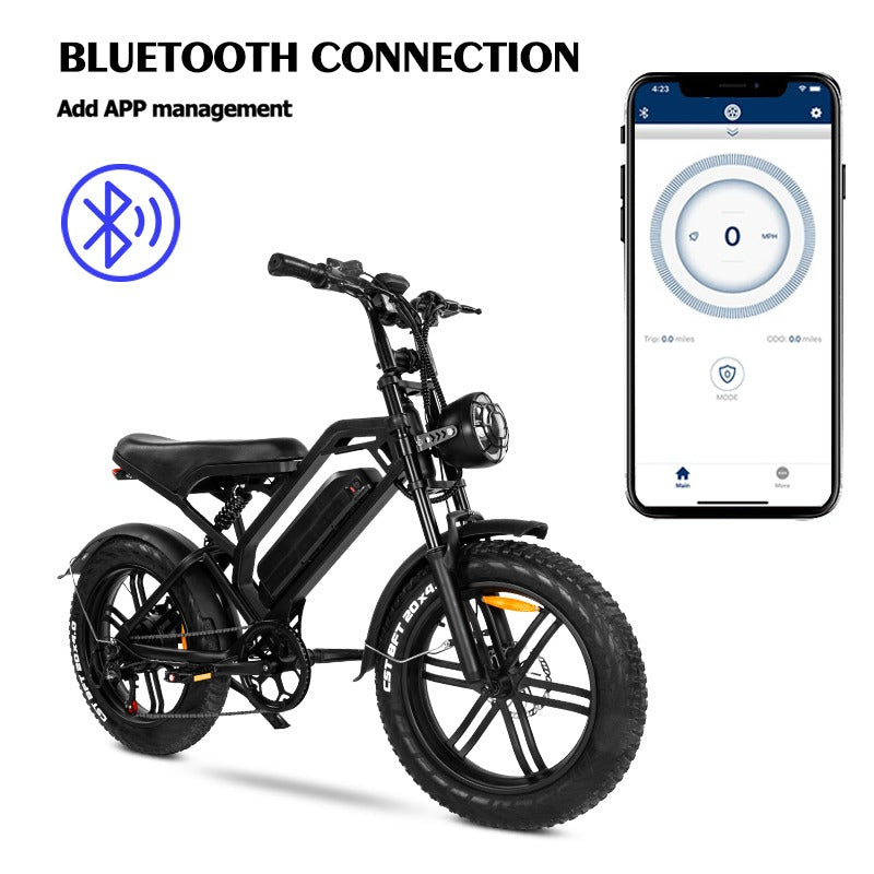 Qmwheel V20 1000W Electric Bike - A Powerful electric bicycle with 20-Inch Fat Tires
