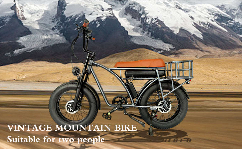 SLMRO E5 PLUS 2000W City & Mountain Electric Bike with Fat Tires