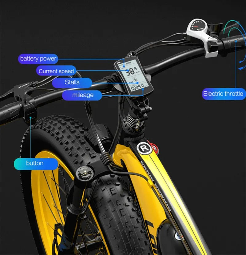 Lankeleisi XF4000 1000W City Electric Bike with 26" with Fat Tires